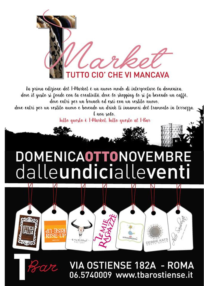 Domenica 8 Novembre - Follow The Camper @TBar #TMarket