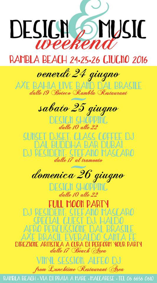 25-26 Giugno | La Rambla a Maccarese