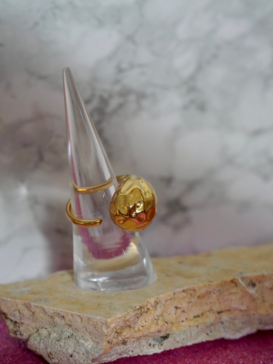 Anello Donna Sylvia Toledano Placcato Oro 22k - Set 5 Pezzi Misura 6.5