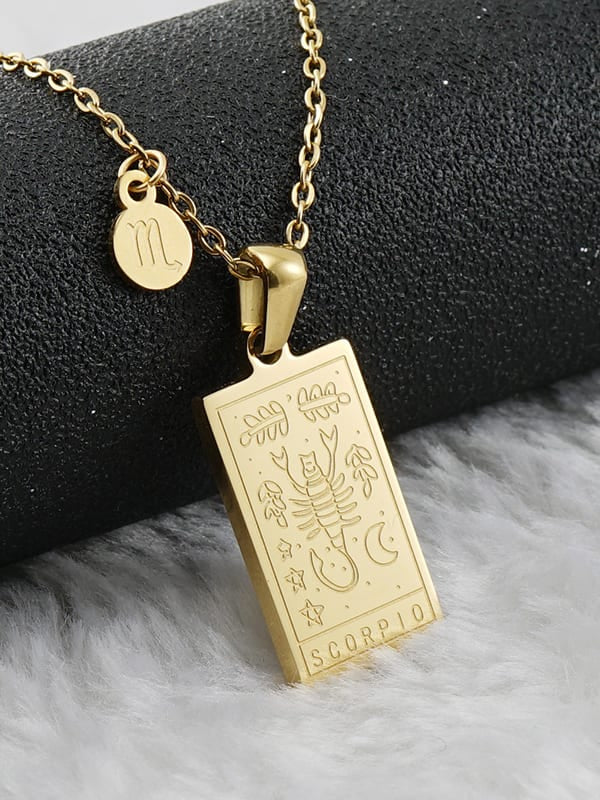 Collana Segno Zodiacale - doppia incisione - Wanderlust Factory® ☽ Mobile Fashion Boutique 