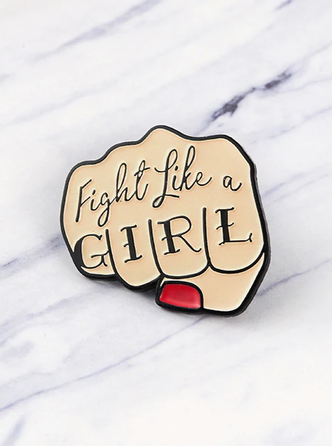 Spilla Fight Like a Girl - Wanderlust Factory® ☽ Mobile Fashion Boutique 