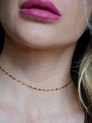 Collanina choker Luce - bicolor