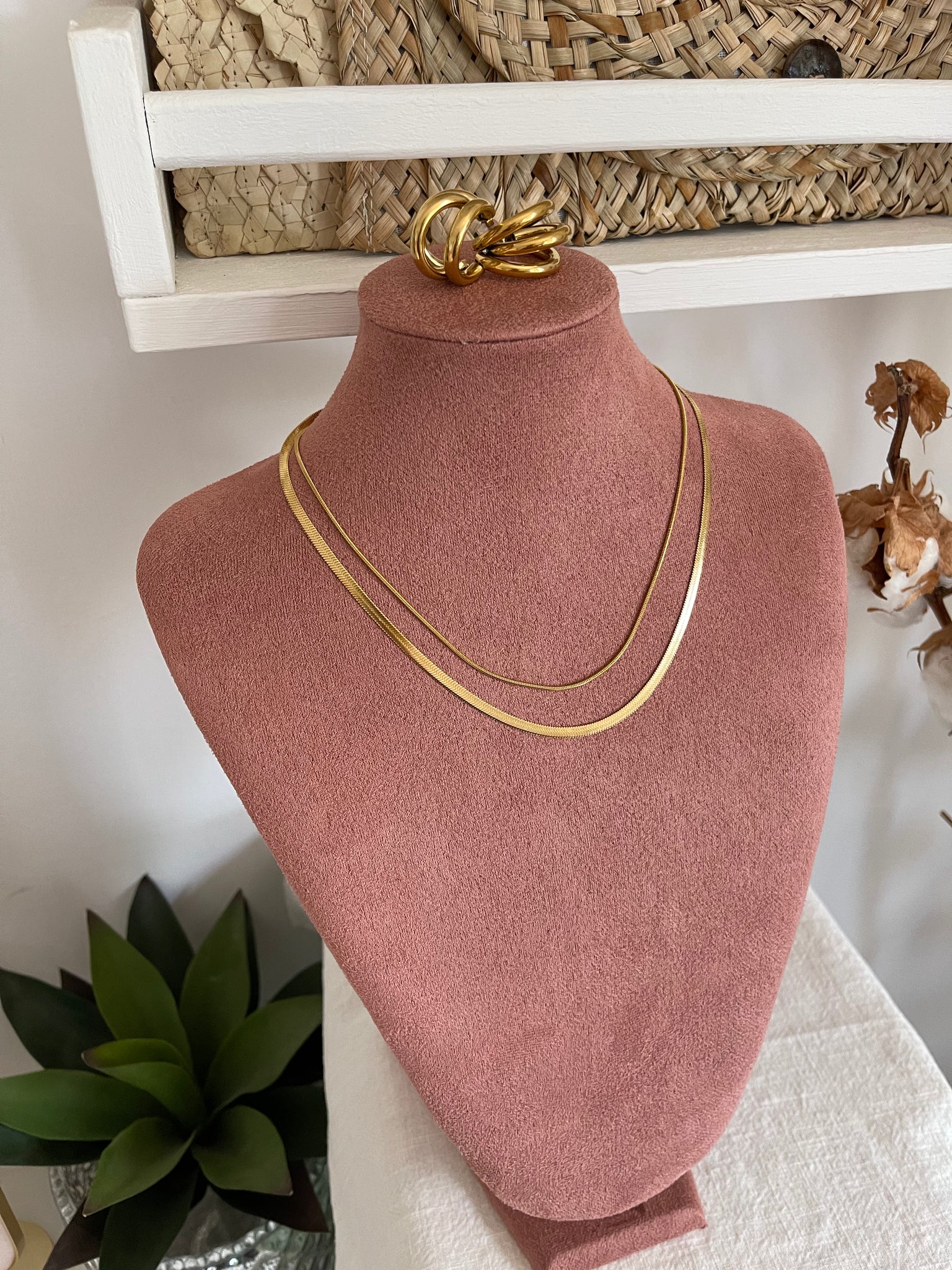 Collana Hailey ~ Small flat - Wanderlust Factory® ☽ Mobile Fashion Boutique 