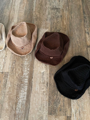 Crochet Cowgirl Hat - Wanderlust Factory® ☽ Mobile Fashion Boutique 