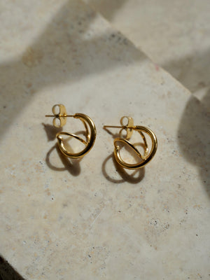 Orecchini abstract hoops
