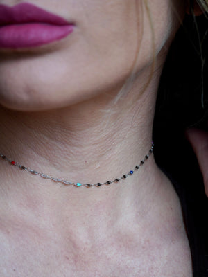 Collanina choker Luce multicolor - Wanderlust Factory® ☽ Mobile Fashion Boutique 