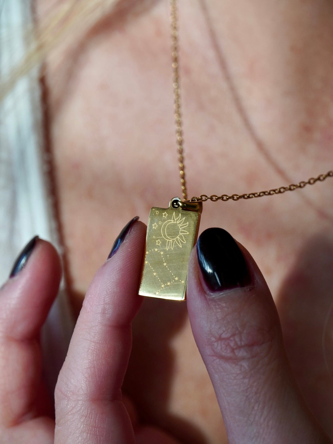 Collana Zodiaco Donna - Ciondolo Tarocchi Doppia Faccia In Acciaio Inox, Regalo Ideale Per Segni Zodiacali - Foto 8