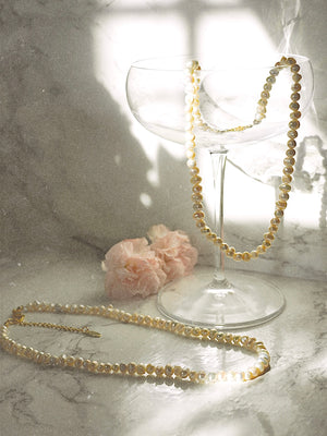 Collana girocollo in perle di fiume 🦩 medium - Wanderlust Factory® ☽ Mobile Fashion Boutique 