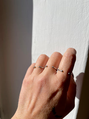 Tris di anelli sottili set da 3 pezzi Wanderlust Factory