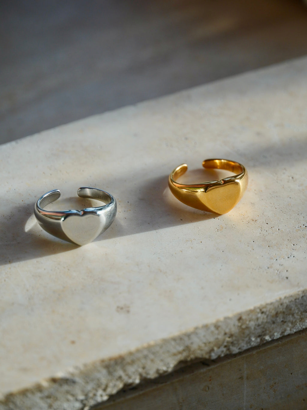 Anello sigillo cuore