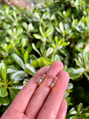 Orecchini mini rainbow love 🌈