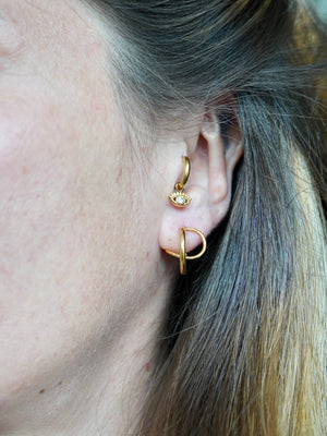 Orecchini abstract hoops