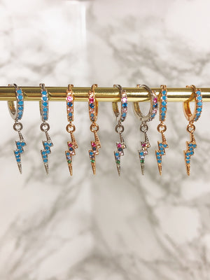Mono Orecchini - fulmini colorati⚡️ - Wanderlust Factory® ☽ Mobile Fashion Boutique 