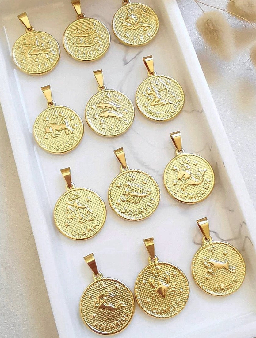 Collana - 12 segni dello Zodiaco - waterproof - Wanderlust Factory® ☽ Mobile Fashion Boutique 