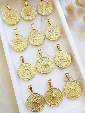 Collana - 12 segni dello Zodiaco - waterproof - Wanderlust Factory® ☽ Mobile Fashion Boutique 