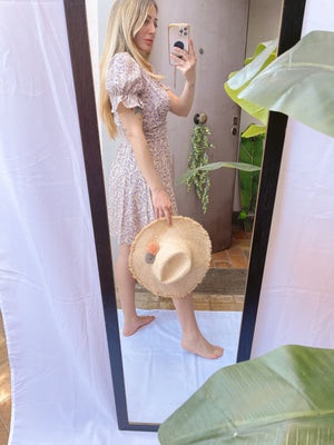 Cappello di paglia pompom - Wanderlust Factory® ☽ Mobile Fashion Boutique 