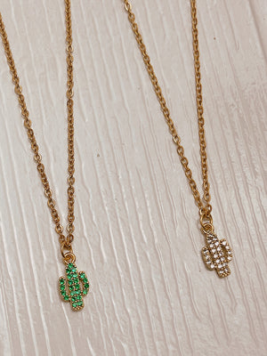 Collana mini cactus - Wanderlust Factory® ☽ Mobile Fashion Boutique 