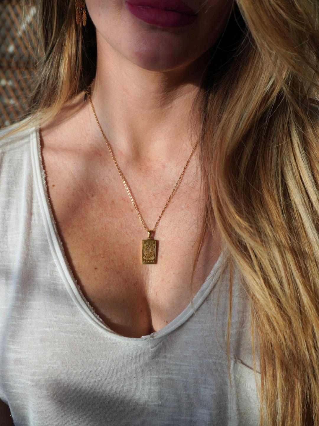 Collana Zodiaco Donna - Ciondolo Tarocchi Doppia Faccia In Acciaio Inox, Regalo Ideale Per Segni Zodiacali - Foto 10