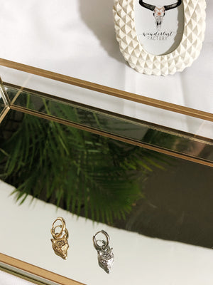 Mono Orecchino Lupo - Wanderlust Factory® ☽ Mobile Fashion Boutique 