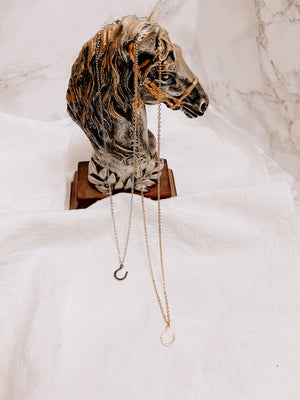 Collana portafortuna ~ ferro di cavallo - Wanderlust Factory® ☽ Mobile Fashion Boutique 