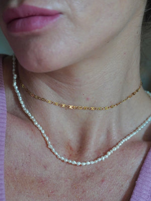 Collana choker perle di fiume 🦩 - Wanderlust Factory® ☽ Mobile Fashion Boutique 