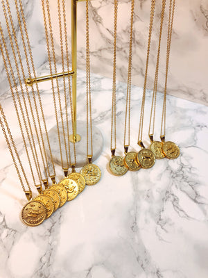 Collana - 12 segni dello Zodiaco - waterproof - Wanderlust Factory® ☽ Mobile Fashion Boutique 