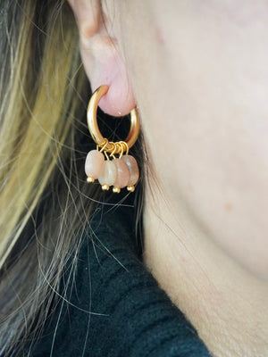 Orecchini Real Stone hoops