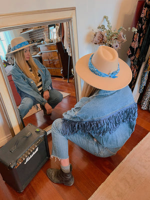 Giacca jeans Austin - Wanderlust Factory® ☽ Mobile Fashion Boutique 