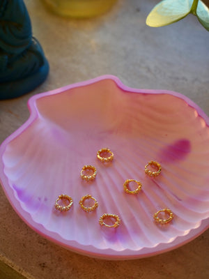 Orecchini mini mini shiny loops - Wanderlust Factory® ☽ Mobile Fashion Boutique 